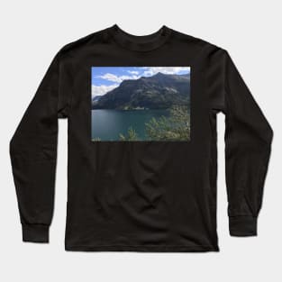 Mountain Lake in Glacier National Park Long Sleeve T-Shirt